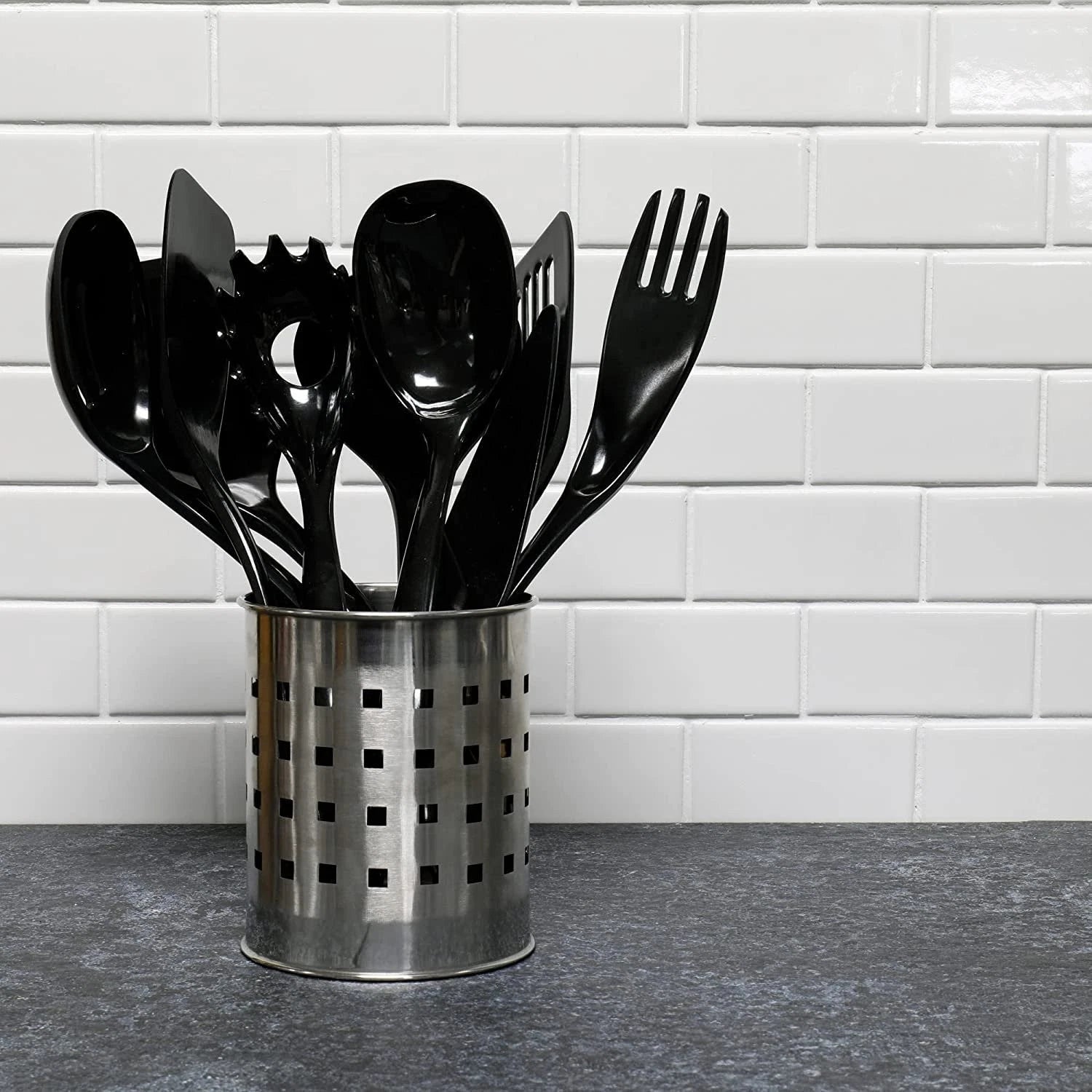 9 Piece Basic Melamine Kitchen Utensil Tool Set